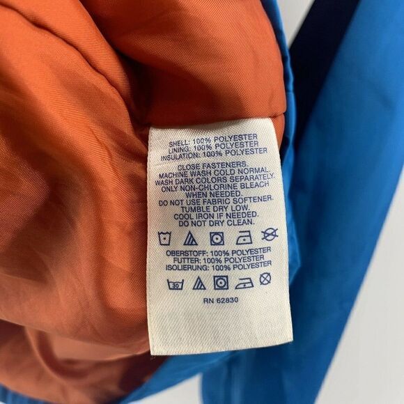 Lands End Lined Windbreaker Full Zip Jacket Hooded - Picture 7 of 7